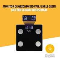 Tristar WG-2442 Analyse-personenweegschaal Digitaal Weegbereik (max.): 150 kg Zwart - thumbnail