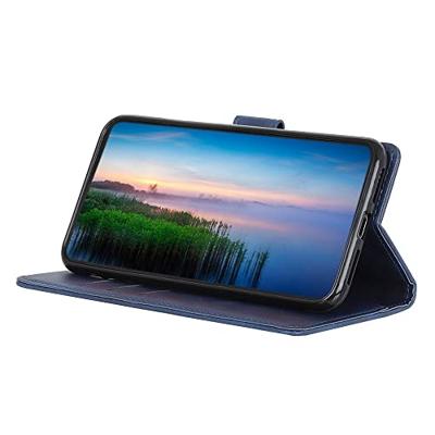 Casecentive Leren Wallet case met sluiting iPhone 13 Mini blauw