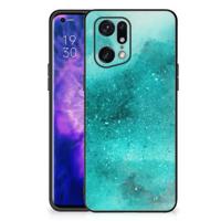 Kleurrijke Telefoonhoesje OPPO Find X5 Pro Painting Blue - thumbnail
