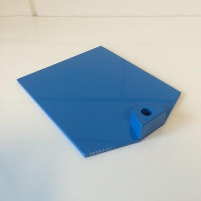 Voetplaat kunststof zwaar blauw