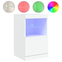 Dressoir met LED-verlichting 41x37x67 cm wit - thumbnail