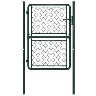 VidaXL Tuinpoort staal 100x125 cm groen