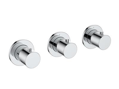 Afbouwdeel Thermostatische Douchekraan BWS Cemal Met 2 Stopkranen Chroom