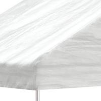 Prieel met dak 17,84x5,88x3,75 m polyetheen wit - thumbnail