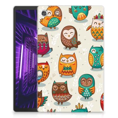 Lenovo Tab M10 Plus Back Case Vrolijke Uilen Lenovo Tab M10 Plus Back Case Vrolijke Uilen