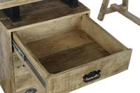 Bureau DKD Home Decor 160 x 80 x 75 cm Metaal Mangohout - thumbnail
