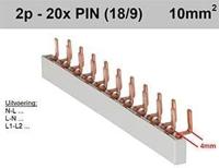 SEP Kamrail 10 automaten 18mm grijs P02024G20 max 63A - thumbnail
