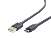 Gembird USB-A/USB-C, 1m USB-kabel USB 2.0 USB A USB C Zwart - thumbnail