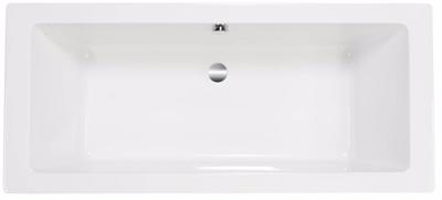 Saqu Deep inbouwbad 2-persoons 180x80cm glans wit acryl