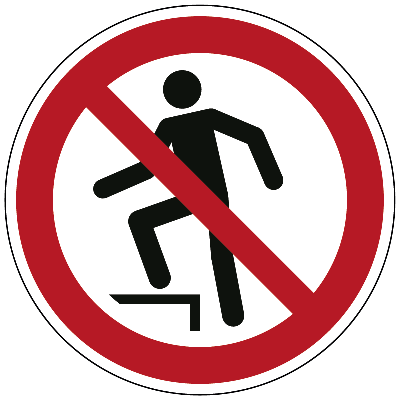 Verboden het oppervlak te betreden - Ø 150 mm - Sticker Verboden het oppervlak te betreden - Ø 150 mm - Sticker