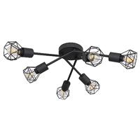 Globo PlafondlampXara I 6-lichts zwart Ø 63cm - 54802S-6 - thumbnail