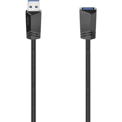Hama USB 3.0 VERLENGKABEL 1.50M Kabel Zwart Hama USB 3.0 VERLENGKABEL 1.50M Kabel Zwart