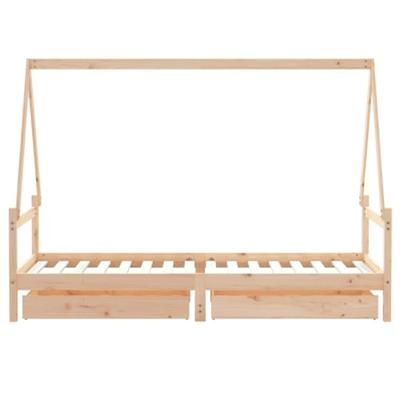 Kinderbedframe met lades 80x200 cm massief grenenhout Kinderbedframe met lades 80x200 cm massief grenenhout