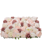 Flowerwall - Cream Mauve - thumbnail