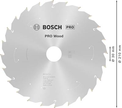 Bosch Accessories Bosch Power Tools 2608837713 Hardmetaal-cirkelzaagblad 210 x 30 mm Aantal tanden: 24 1 stuk(s)