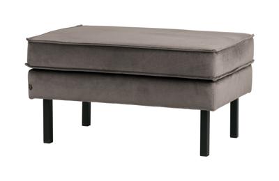 WOOOD Hocker 'Rodeo' Velvet, kleur Taupe