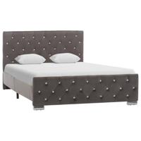 Bedframe stof grijs 120x200 cm - thumbnail