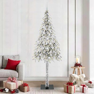 VidaXL Kerstboom met 300 led met standaard wit 210 cm pe en staal VidaXL Kerstboom met 300 led met standaard wit 210 cm pe en staal