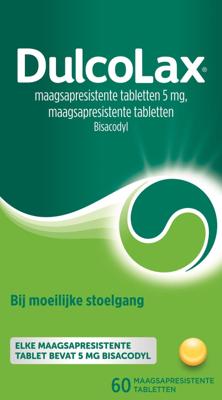 Dulcolax Maagsapresistente Bisacodyl 5mg Tabletten Dulcolax Maagsapresistente Bisacodyl 5mg Tabletten