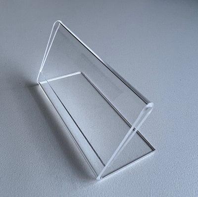 L-standaard acryl bxh 80x40mm. Liggend - 100 stuks