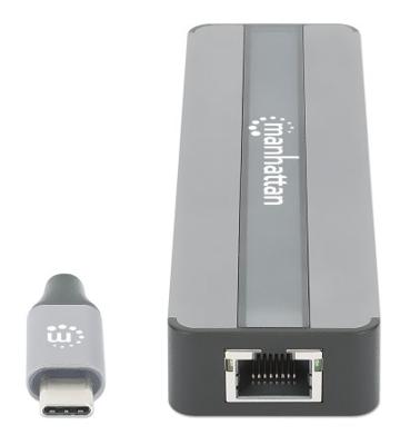 Manhattan 153928 USB-C dockingstation Geschikt voor merk (dockingstation): Universeel Incl. laadfunctie, USB-C Power Delivery