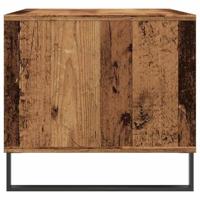 Salontafel 90x49x45 cm bewerkt hout oud houtkleurig - thumbnail