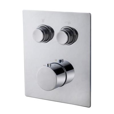 Wiesbaden Caral Klik Pro afbouwdeel inbouwthermostaat 2 weg chroom Wiesbaden Caral Klik Pro afbouwdeel inbouwthermostaat 2 weg chroom