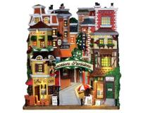 Lemax parisian stairs verlichte facade 2014 - thumbnail