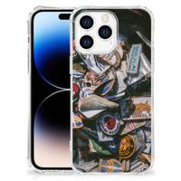 Apple iPhone 14 Pro Max Anti-shock Hoesje met foto Badges - thumbnail