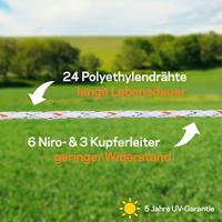 Gallagher Duopack Vidoflex 9 TurboLine Plus wit 2x400m - 069323 069323 - thumbnail