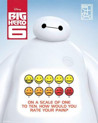 Poster Big Hero 6 - Rate Your Pain 40x50cm