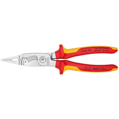 Knipex Elektro installatietang verchroomd 200 mm - 1386200