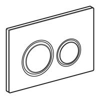 Bedieningsplaat Geberit Sigma 50 Round voor 2-toets Spoeling Rosé Goud / Amerikaans noten - thumbnail