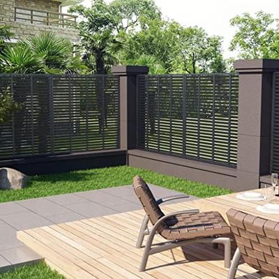 VidaXL Lamellenhek 180x180 cm hkc grijs VidaXL Lamellenhek 180x180 cm hkc grijs