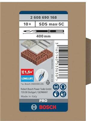 Bosch Professional Puntbeitel PRO SDS-Max-5C VE=10 - 2608690168 - thumbnail