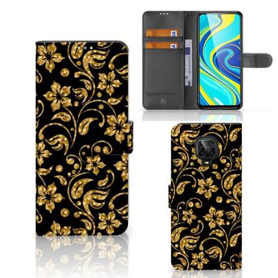 Xiaomi Redmi Note 9 Pro | Note 9S Hoesje Gouden Bloemen Xiaomi Redmi Note 9 Pro | Note 9S Hoesje Gouden Bloemen