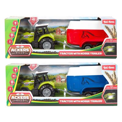 Toi Toys Tractor met trailer 10cm