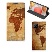 Samsung Galaxy A42 | Book Cover | Wereldkaart - thumbnail