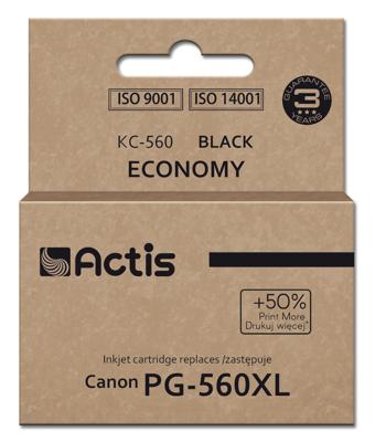 Actis KC-560 Canon printerinkt, vervanging PG-560XL; Supreme; 22ml; zwart. Print 50% meer dan de OEM.