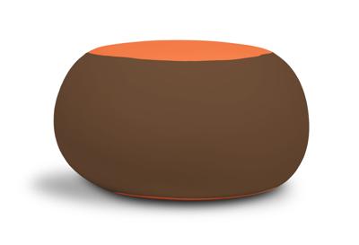 Terapy Ollie zitzak - Bruin + Oranje | 65cm x 65cm x 65cm