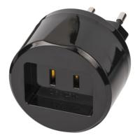 Brennenstuhl Travel Adapter USA => Euro with 2,5A fuse| per 5 - 1508500010 - thumbnail