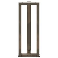 Console tafelpoten 2 st T-vormig 38x25x(72-73)cm staal naturel - thumbnail