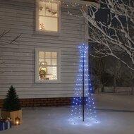 Kerstboom met grondpin 108 LED's blauw 180 cm - thumbnail