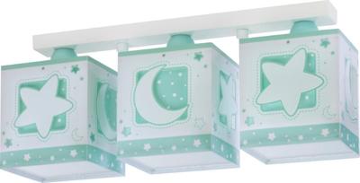 Dalber Kinderkamer plafondlampMoonlight 3-lichts turquoise - 63233NH