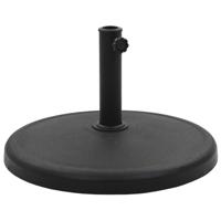 VidaXL Parasolvoet rond 19 kg polyresin zwart - thumbnail