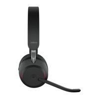 Jabra Evolve2 65 MS On Ear headset Bluetooth Stereo Zwart Volumeregeling, Indicator voor batterijstatus, Microfoon uitschakelbaar (mute) Telefoon - thumbnail