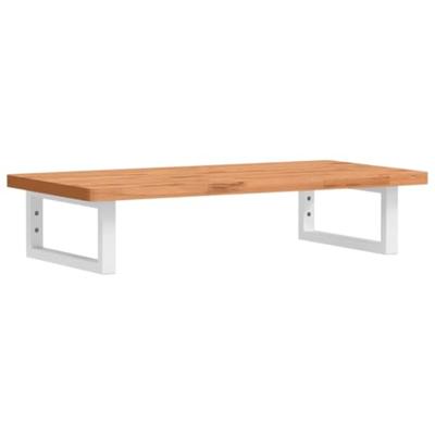 Badkamer wandschap staal en massief beukenhout