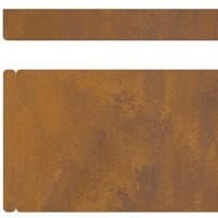 Tuin Grasperkafwerking 4 pcs Roestig 450 x 10 cm Cortenstaal - thumbnail