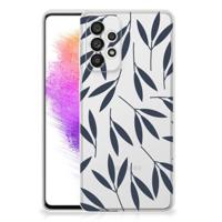 Samsung Galaxy A73 5G | TPU Case | Leaves Blue - thumbnail