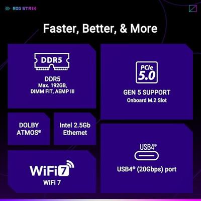 Moederbord Intel ASUS ROG STRIX B860-A GAMING WIFI Moederbord Intel ASUS ROG STRIX B860-A GAMING WIFI